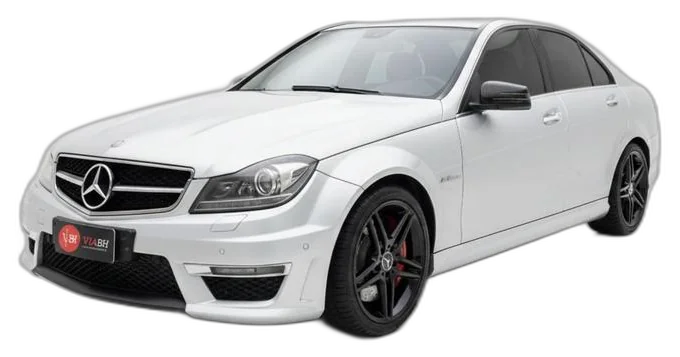 Mercedes-Benz C-63 AMG prata